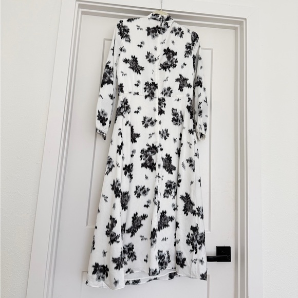 Ann Taylor’s Ikat Floral Mock Neck Flare Dress - Picture 9 of 9